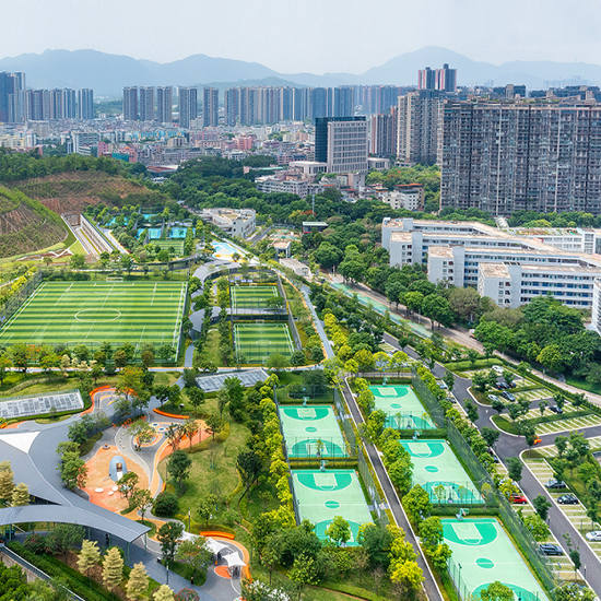 地鐵16號(hào)線龍城公園停車場(chǎng)上蓋及周邊區(qū)域景觀恢復(fù)工程園建及綠化工程